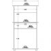 Balcao Multiuso 2 Fornos 2 Pt 1 Gv 68 cm BA30 Branco Dtall