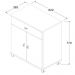 Balcao Multiuso 2 Pt 1 Gv 62 cm BA35 Branco Dtall
