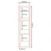 Balcao Nicho Suspenso MDF 20 cm Tosc BTO01 Freijo Freijo MXM