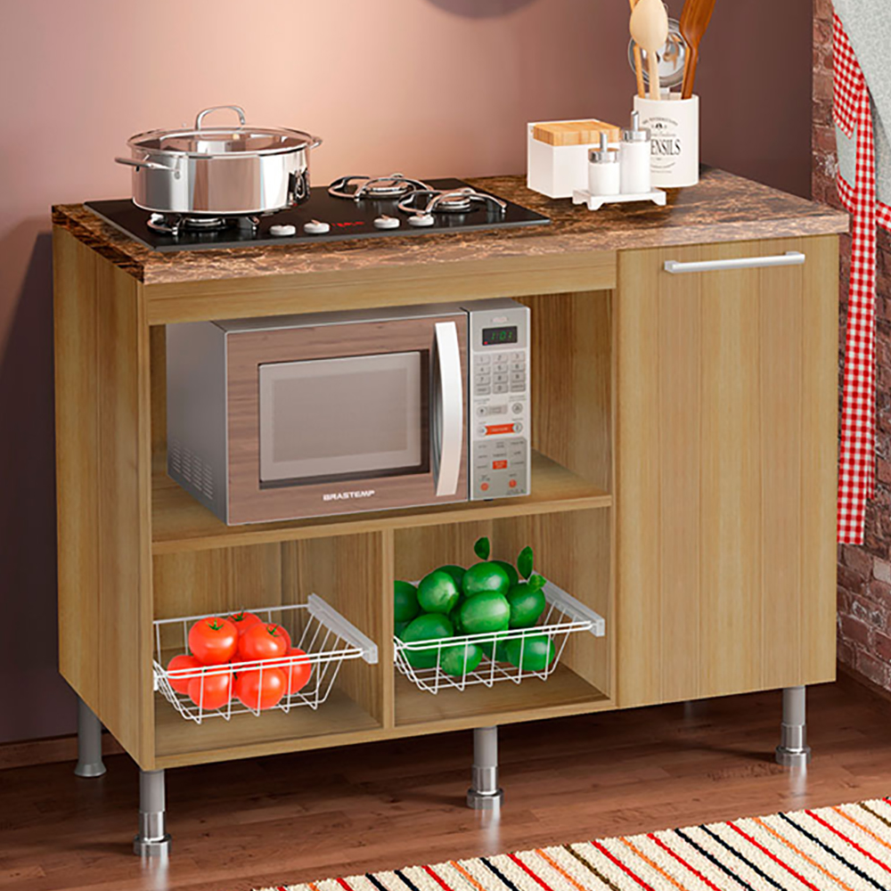 Balcao Para Cooktop 1 Porta 105 cm BA60 Diamond Dtall