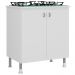 Balcao Para Cooktop 2 Portas 73 cm BA115 Branco Dtall