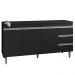 Balcao Para Pia 146 cm 3 Portas Andreia Preto REAJL