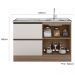 Balcao Para Pia 1P 3G 120 cm Etti 12551 Carvalho Off White PLN
