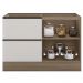 Balcao Para Pia 1P 3G 120 cm Etti 12551 Carvalho Off White PLN