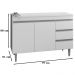 Balcao Para Pia 97 cm 2 Portas Andreia Branco REAJL