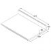 Balcao Para Pia Com Tampo 2 Pt 3 Gv 120 cm CD1014405 Branco Dtall