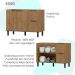 Balcao Para Pia Sem Tampo MDF 120 cm Tosc BT003 Freijo Freijo MXM