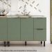 Balcao Para Pia Sem Tampo MDF 120 cm Tosc BT003 Freijo Jade MXM