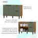 Balcao Para Pia Sem Tampo MDF 120 cm Tosc BT003 Freijo Jade MXM