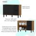Balcao Para Pia Sem Tampo MDF 120 cm Tosc BT003 Freijo Nero MXM
