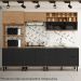Balcao Para Pia Sem Tampo MDF 120 cm Tosc BT003 Freijo Nero MXM