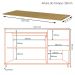 Balcao Pia Com Tampo 120 cm Vera BV4TP1 Marrocos Off White MXM