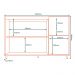 Balcao Pia Com Tampo MDF 120 cm Tosc BT3 TP1 Freijo Freijo MXM