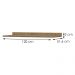 Balcao Pia Com Tampo MDF 120 cm Tosc BT3 TP1 Freijo Freijo MXM