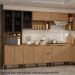 Balcao Pia Com Tampo MDF 120 cm Tosc BT3 TP1 Freijo Freijo MXM