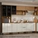 Balcao Pia Com Tampo MDF 120 cm Tosc BT3 TP1 Freijo Off White MXM