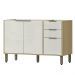 Balcao Pia Sem Tampo 120 cm GLOR BGL02 Castanho Off White MXM