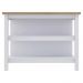 Bancada Ilha Cozinha 2 Prateleiras 120x80 cm CD1019 Cinza Dtall
