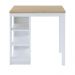 Bancada Ilha Cozinha 3 Prateleiras 90x60 cm CD1022 Branco Dtall