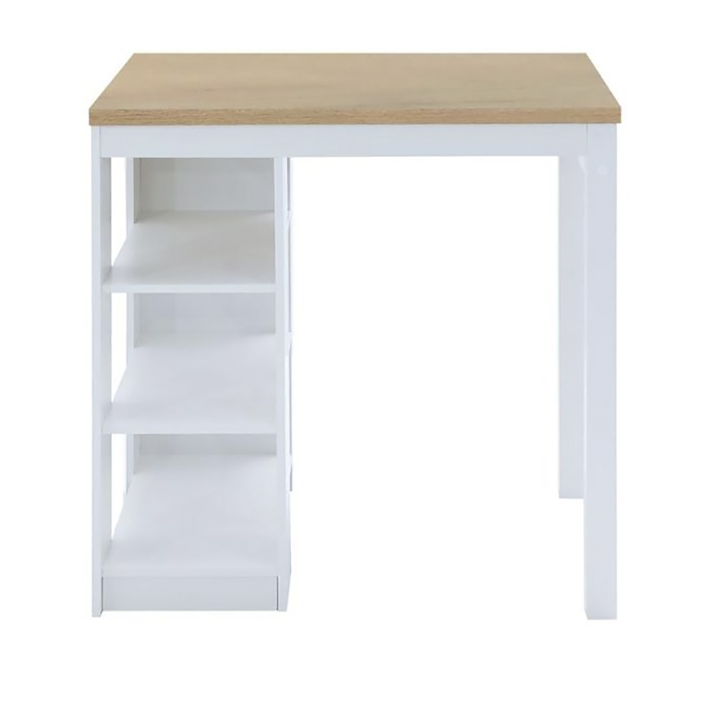 Bancada Ilha Cozinha 3 Prateleiras 90x60 cm CD1022 Branco Dtall