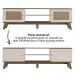 Bancada Para Tv 75 Pol 180 cm 4524 Pinho Off White ARLY