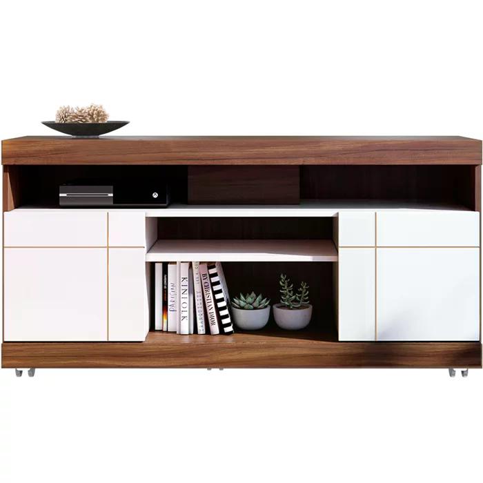 Bancada Rack Para TV 47 Polegadas Yara Nogueira Real Off White CLB