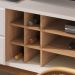 Bancada Rack Para TV 70 Polegadas Com Adega Noronha Off White Matte Freijo CLB