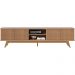 Bancada Rack TV 75 Pol 218 cm Fortaleza Freijo CLB