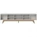 Bancada Rack TV 75 Pol 218 cm Fortaleza Off White Matte CLB