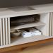 Bancada Rack TV 75 Pol 218 cm Fortaleza Off White Matte CLB