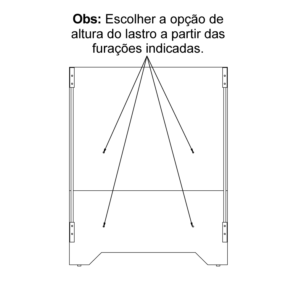 Berço Mini Cama 3 em 1 Multifuncional 133x64 cm BBI51 Branco Dtall
