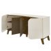 Buffet 4 Portas Sala de Jantar 160 cm 4505 Off White Pinho ARLY