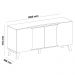 Buffet 4 Portas Sala de Jantar 160 cm 4506 Cedro Off White ARLY