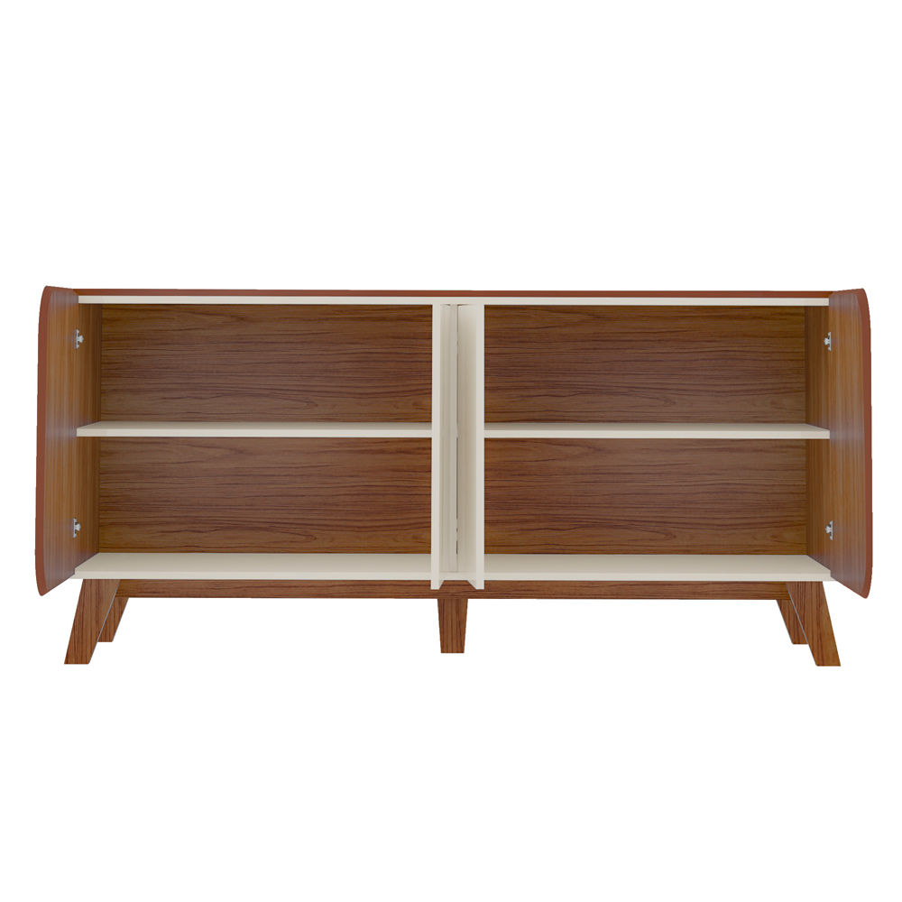 Buffet 4 Portas Sala de Jantar 160 cm 4506 Cedro Off White ARLY