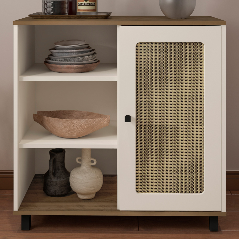 Buffet Aparador 1 Porta 80 cm 4520 Pinho Off White ARLY