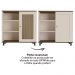 Buffet Aparador 1 Porta 80 cm 4520 Pinho Off White ARLY