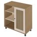Buffet Aparador 1 Porta 80 cm 4521 Carvalho Off White ARLY