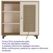 Buffet Aparador 1 Porta 80 cm 4521 Carvalho Off White ARLY