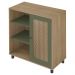 Buffet Aparador 1 Porta 80 cm 4535 Carvalho Menta ARLY