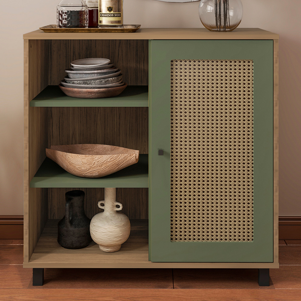 Buffet Aparador 1 Porta 80 cm 4535 Carvalho Menta ARLY