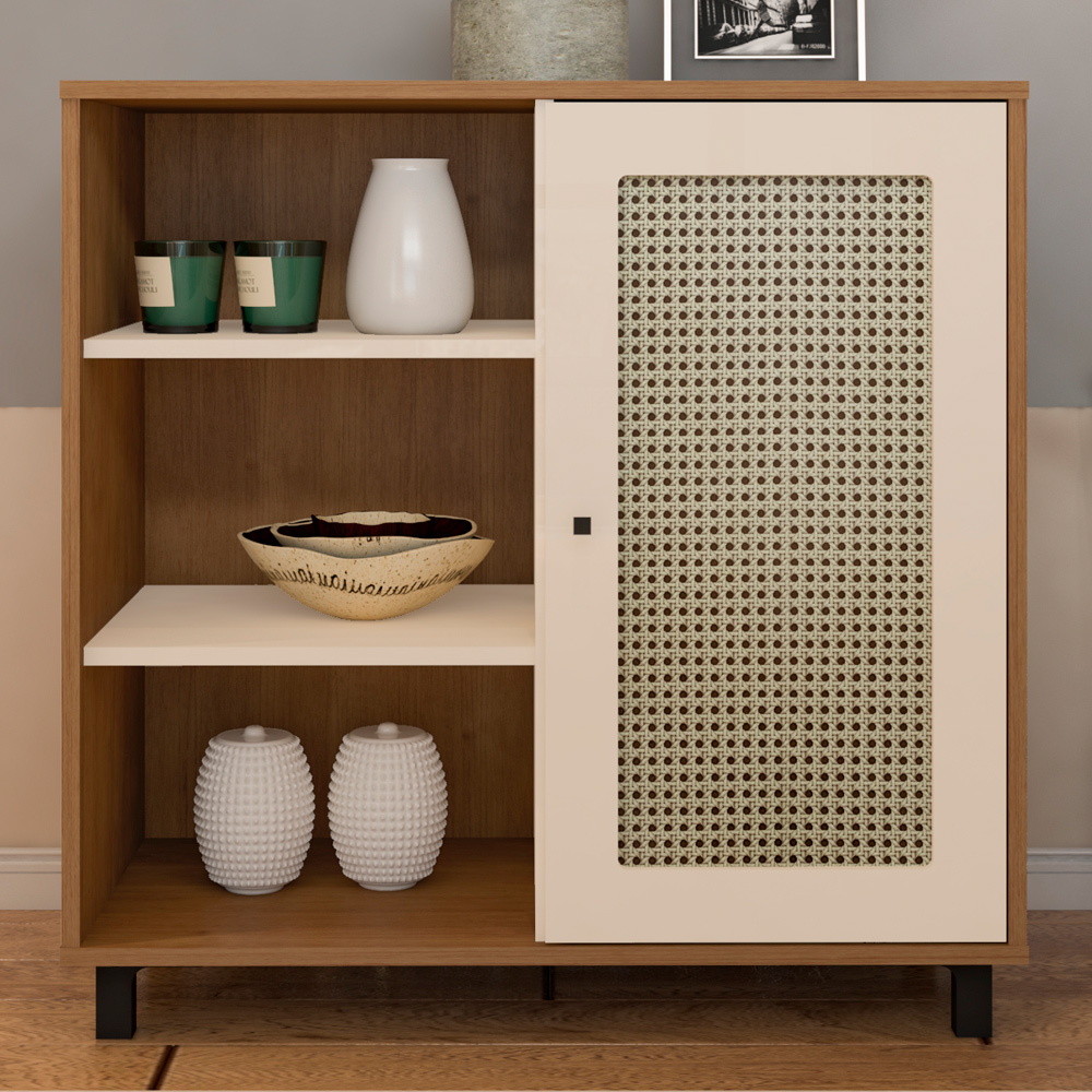 Buffet Aparador 1 Porta 80 cm 4676 Cinamomo Off White ARLY