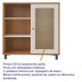 Buffet Aparador 1 Porta 80 cm 4676 Cinamomo Off White ARLY