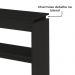 Buffet Aparador 1 Prateleira 100 Cm Preto ARLY