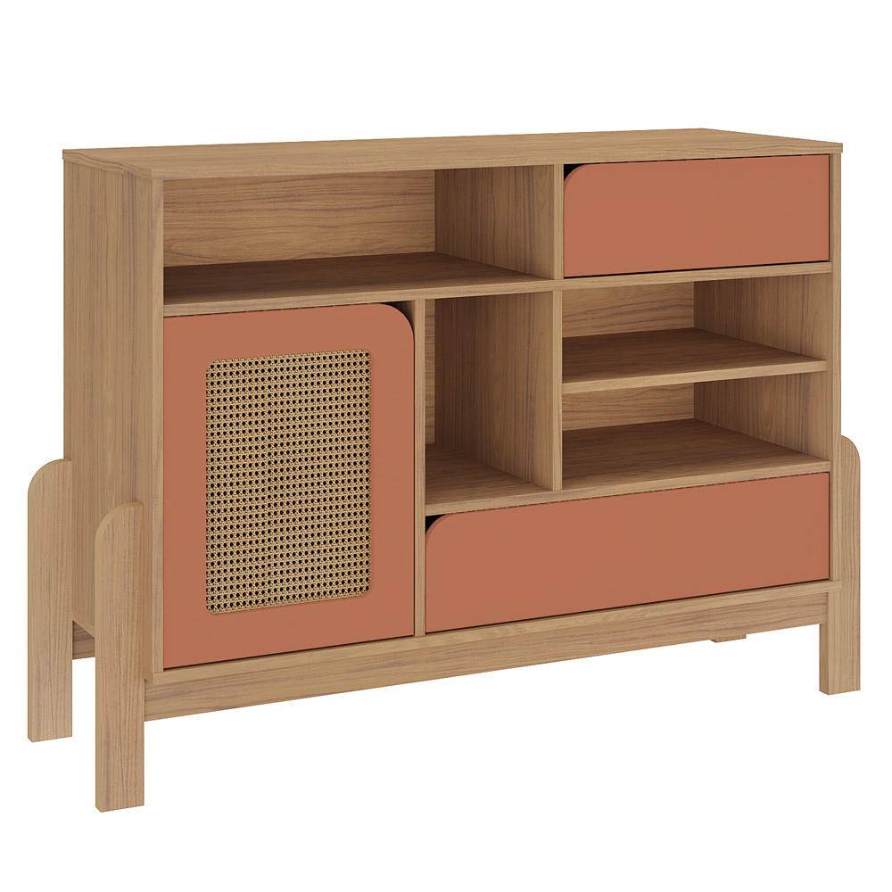 Buffet Aparador 1P 2G 122 cm 4579 Carvalho Terracota ARLY