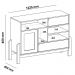Buffet Aparador 1P 2G 122 cm 4579 Carvalho Terracota ARLY