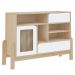 Buffet Aparador 1P 2G 122 cm 4607 Naturale Branco ARLY