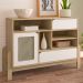 Buffet Aparador 1P 2G 122 cm 4607 Naturale Branco ARLY