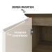 Buffet Aparador 3P Bordas Invertidas Pinho Off White ARLY