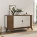 Buffet Aparador Curvo 2 Portas 140 cm Cinamomo Off White ARLY
