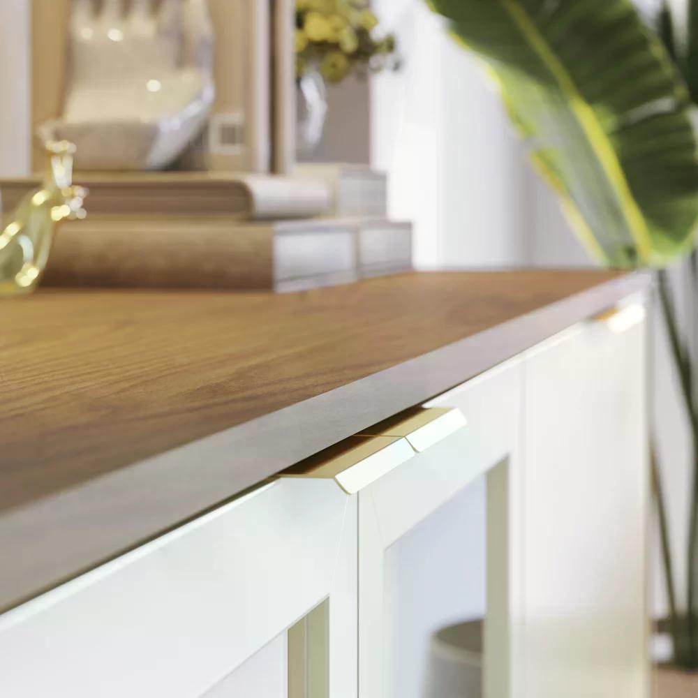 Buffet Vitoria E Cristaleira Guanabara Off White Freijo CLB